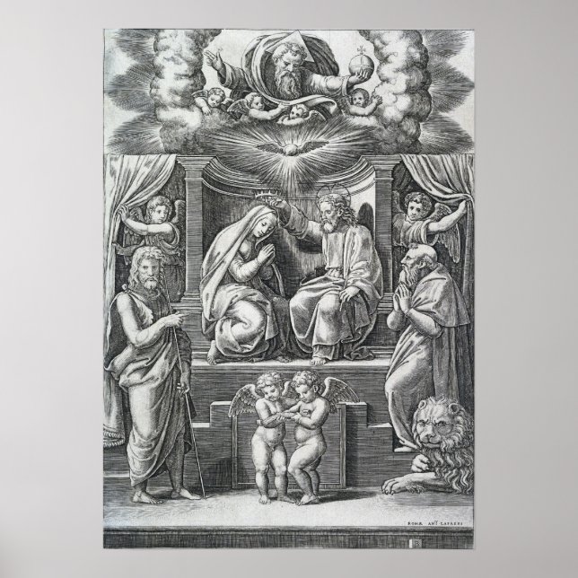 Raphael - The Coronation Of The Virgin Poster (Front)