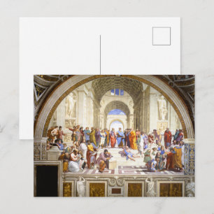 Raphael The School of Athens Renaissance Art Postcard