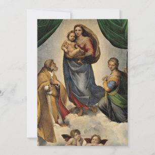 Raphael - The Sistine Madonna, Card