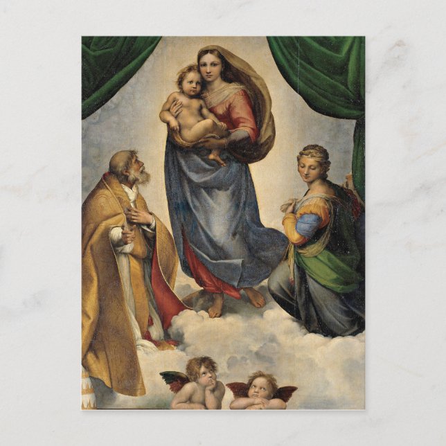 Raphael - The Sistine Madonna Postcard (Front)