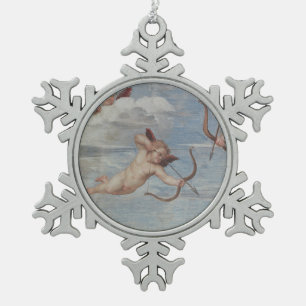 Raphael   The Triumph of Galatea Snowflake Pewter Christmas Ornament