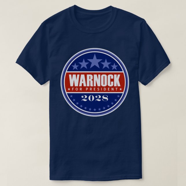 Raphael Warnock for President 2028 T-Shirt (Design Front)