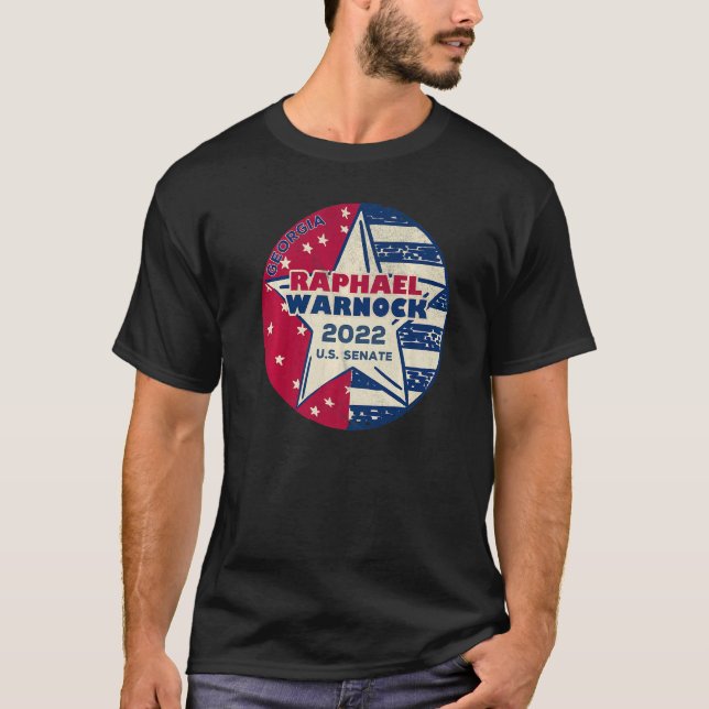 Raphael Warnock for Senator 2022 Democratic Georgi T-Shirt (Front)