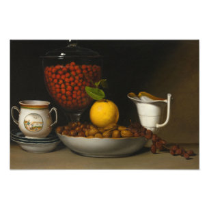 Raphaelle Peale - Still Life - Strawberries, Nuts, Photo Print