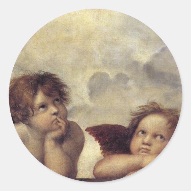 Raphael's Angels Classic Round Sticker (Front)
