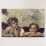 Raphael's Angels Jigsaw Puzzle<br><div class="desc">Angels from Raphael's Sistine Madonna,  housed in Gemäldegalerie Alte Meister,  Dresden</div>
