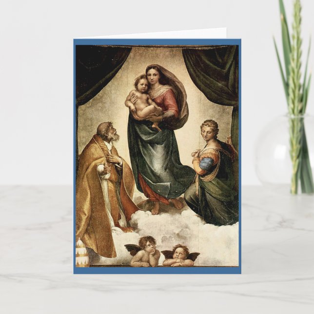 Raphael's Classic "Sistine Madonna" (circa 1513) Card (Front)