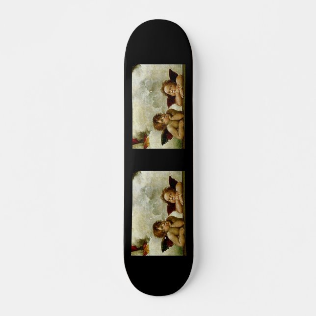 Raphael's "Sistine Madonna" (circa 1513) (Detail) Skateboard (Front)