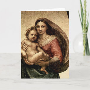 Raphael's "Sistine Madonna" Detail (circa 1513) Card