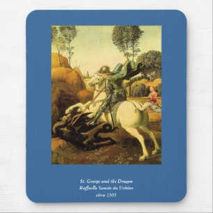 Raphael's "St. George and the Dragon" (circa 1505) Mouse Mat