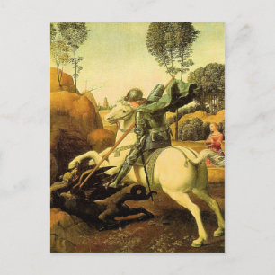 Raphael's "St. George and the Dragon" (circa 1505) Postcard