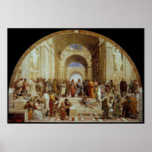 Raphael's "The School of Athens" (circa 1511) Poster