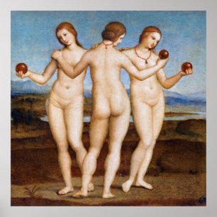 Raphael's Three Graces Poster