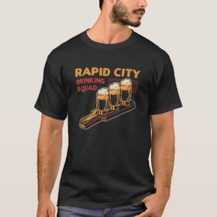 Rapid City Drinking Squad South Dakota Beer  Sd Bo T-Shirt