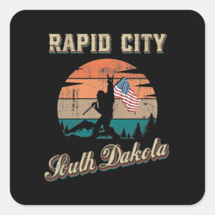Rapid City South Dakota Square Sticker