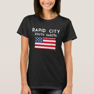 Rapid City South Dakota USA State America Travel S T-Shirt