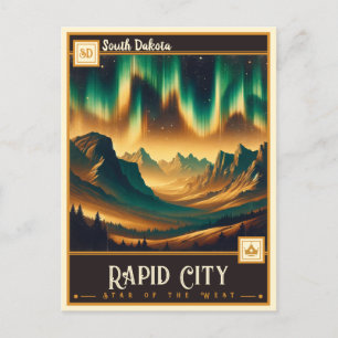 Rapid City, South Dakota Vintage Postcard