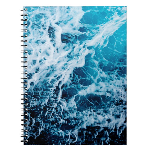 Rapid sea while sailing ship. Dramatic and picture Notebook (Front)