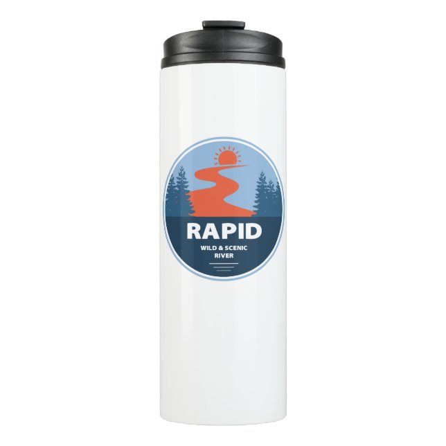 Rapid Wild And Scenic River Idaho Thermal Tumbler (Front)
