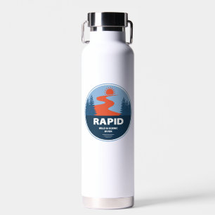 Rapid Wild And Scenic River Idaho Water Bottle