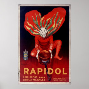 Rapidol, Metal Polish Spanish Advertising Poster