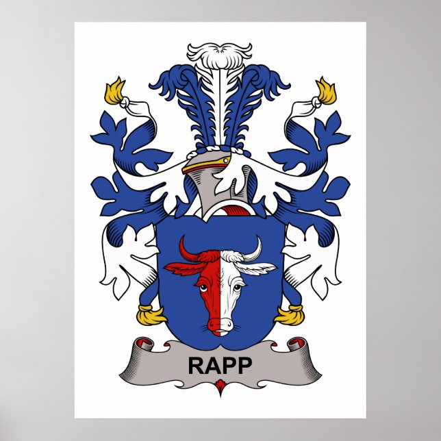 Rapp Family Crest Poster (Front)