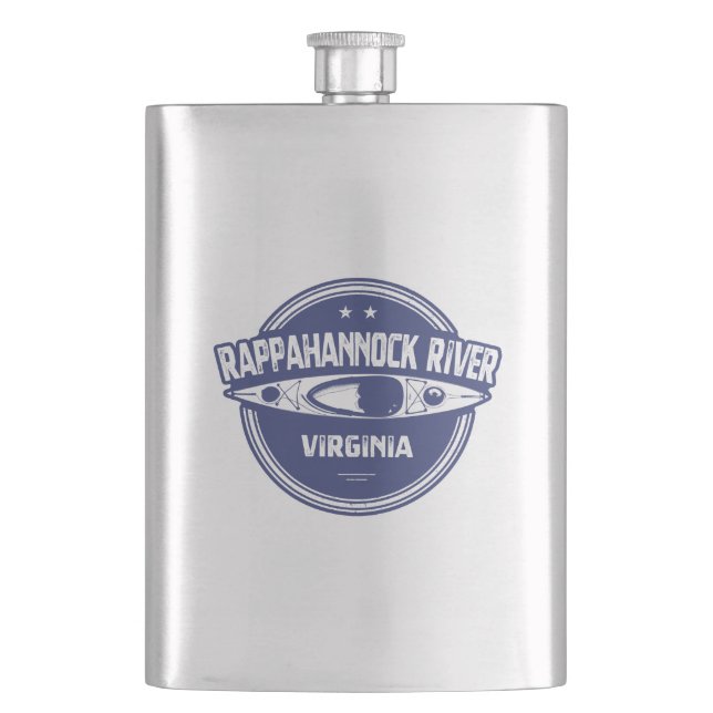 Rappahannock River, Virginia Hip Flask (Front)