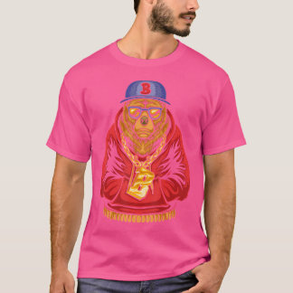 Rapper Bear Hip Hop Teddy Rap Gangster Hippie Hip- T-Shirt