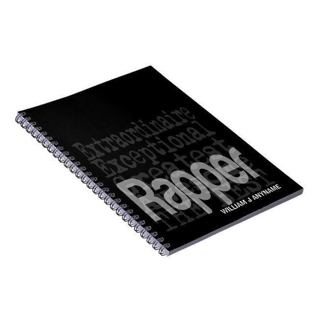 Rapper Extraordinaire CUSTOM Notebook (Right Side)