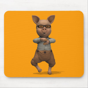 Rapper Pig Mouse Mat