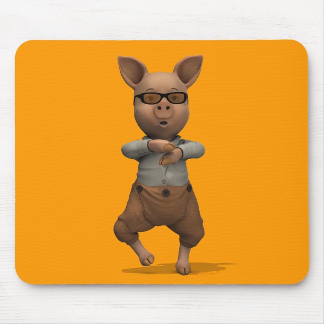 Rapper Pig Mouse Mat (Front)