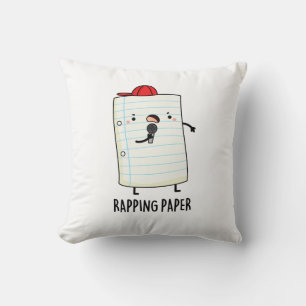 Rapping Paper Funny Wrapping Paper Pun  Cushion