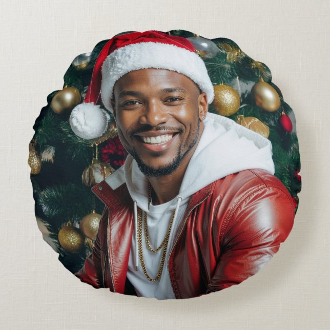RAPPY X-MAS ROUND CUSHION (Front)