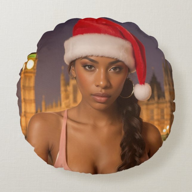 RAPPY X-MAS ROUND CUSHION (Front)