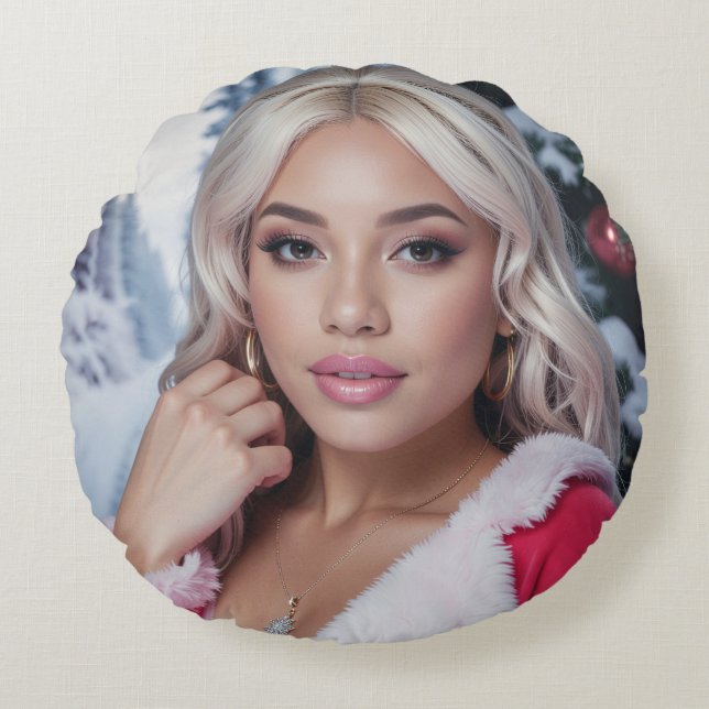 RAPPY X-MAS ROUND CUSHION (Front)