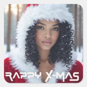 RAPPY X-MAS SQUARE STICKER