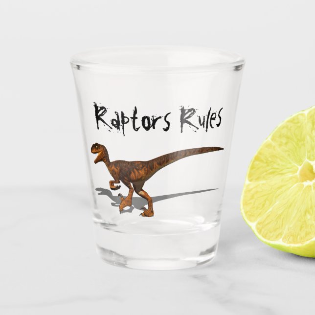 Raptor 1 3D Shot Glass (Front)