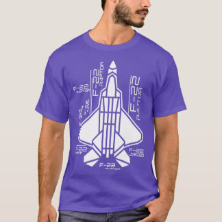 Raptor aeroplane F22 Jet Fighter souvenir and Figh T-Shirt