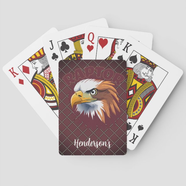 Raptor American Bald Eagle Playing Cards (Back)