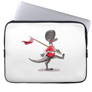 Raptor Dressed As A British Guard. Laptop Sleeve