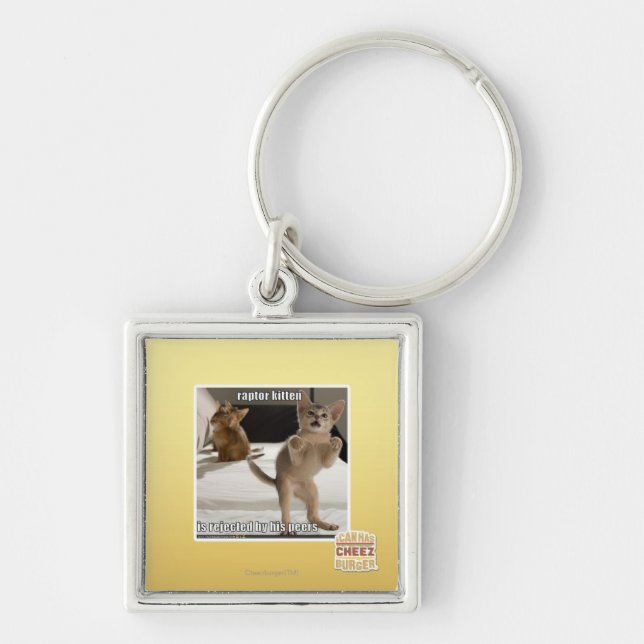 Raptor Kitten Key Ring (Front)