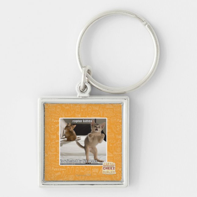 Raptor Kitten Key Ring (Front)