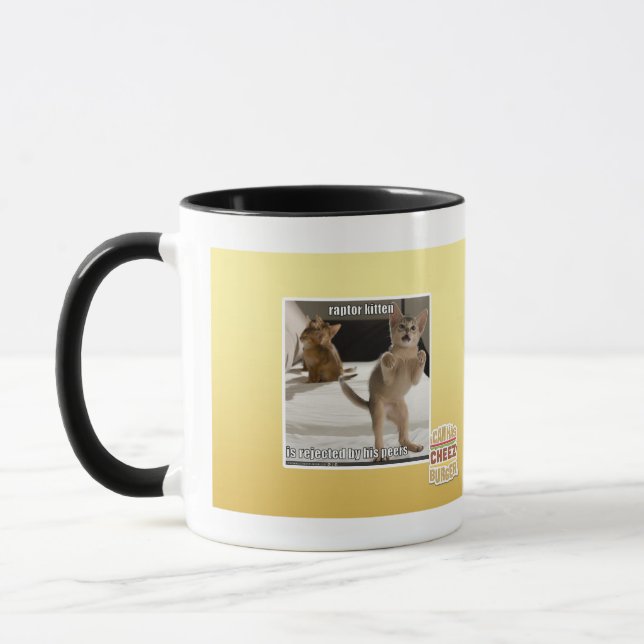 Raptor Kitten Mug (Left)