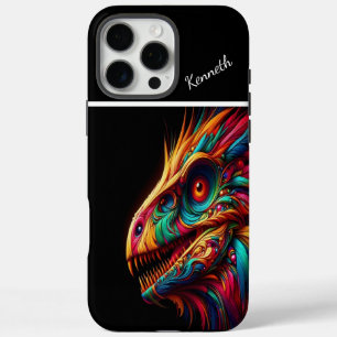 Raptor Rainbow Dragon's Gaze iPhone 16 Pro Max Case