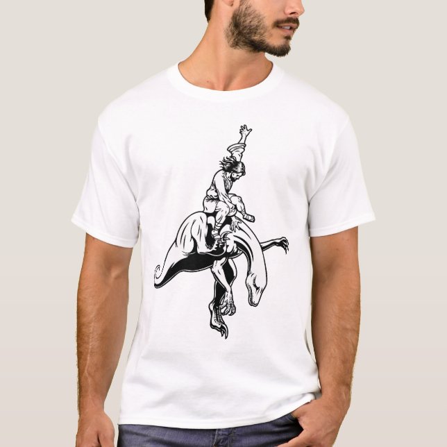Raptor Rodeo Jesus T-Shirt (Front)