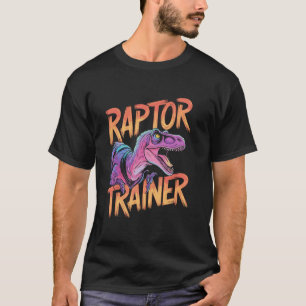 Raptor Trainer Dinosaur Sketch T-Shirt