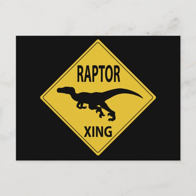 Raptor Xing Postcard (Front)