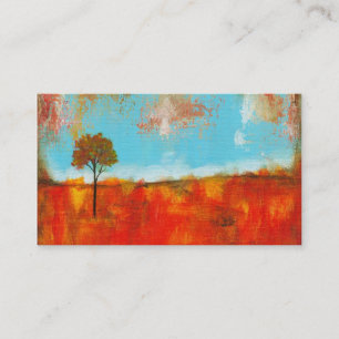Rapture Abstract Landscape Tree Art Painting Business Card