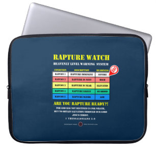 Rapture Alert Levels Laptop Sleeve
