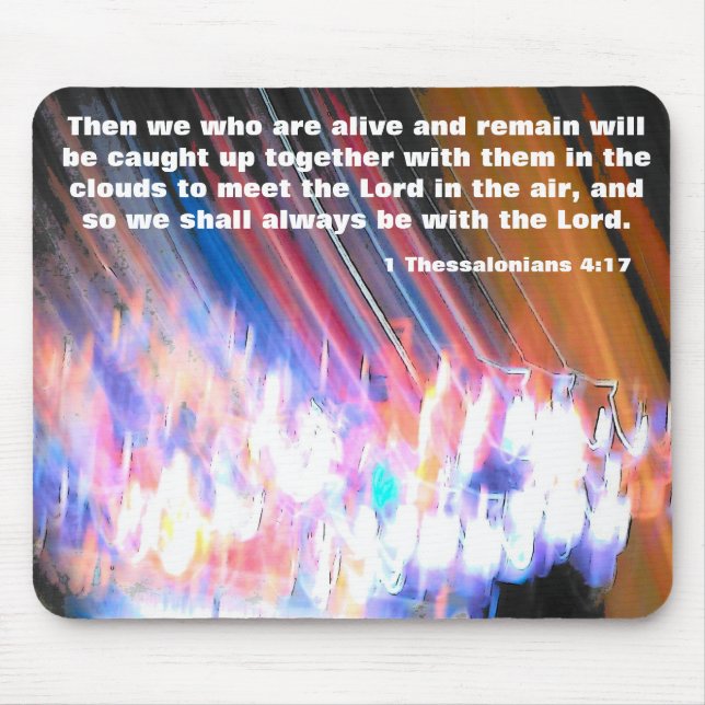 Rapture Caught Up with Jesus Mouse Mat (Front)